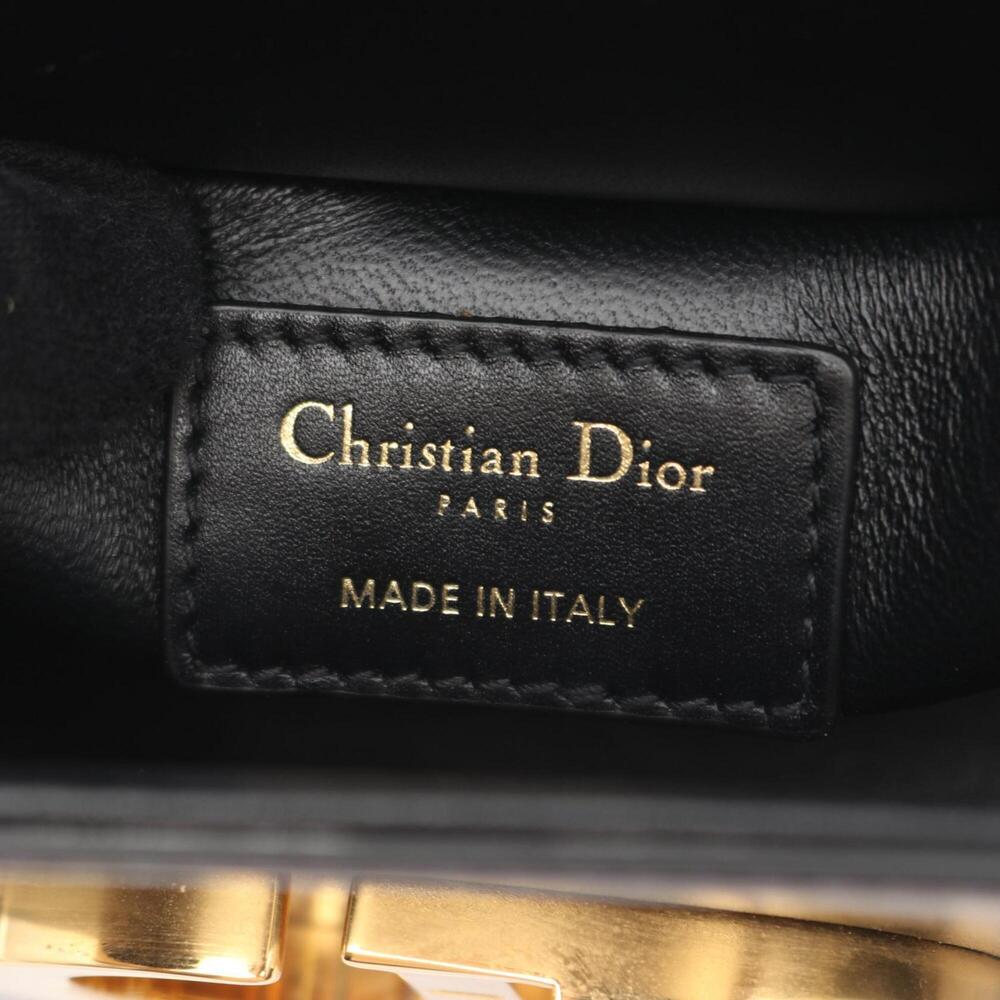 CHRISTIAN DIOR Black Leather Shoulder Bag - Picture 4 of 10